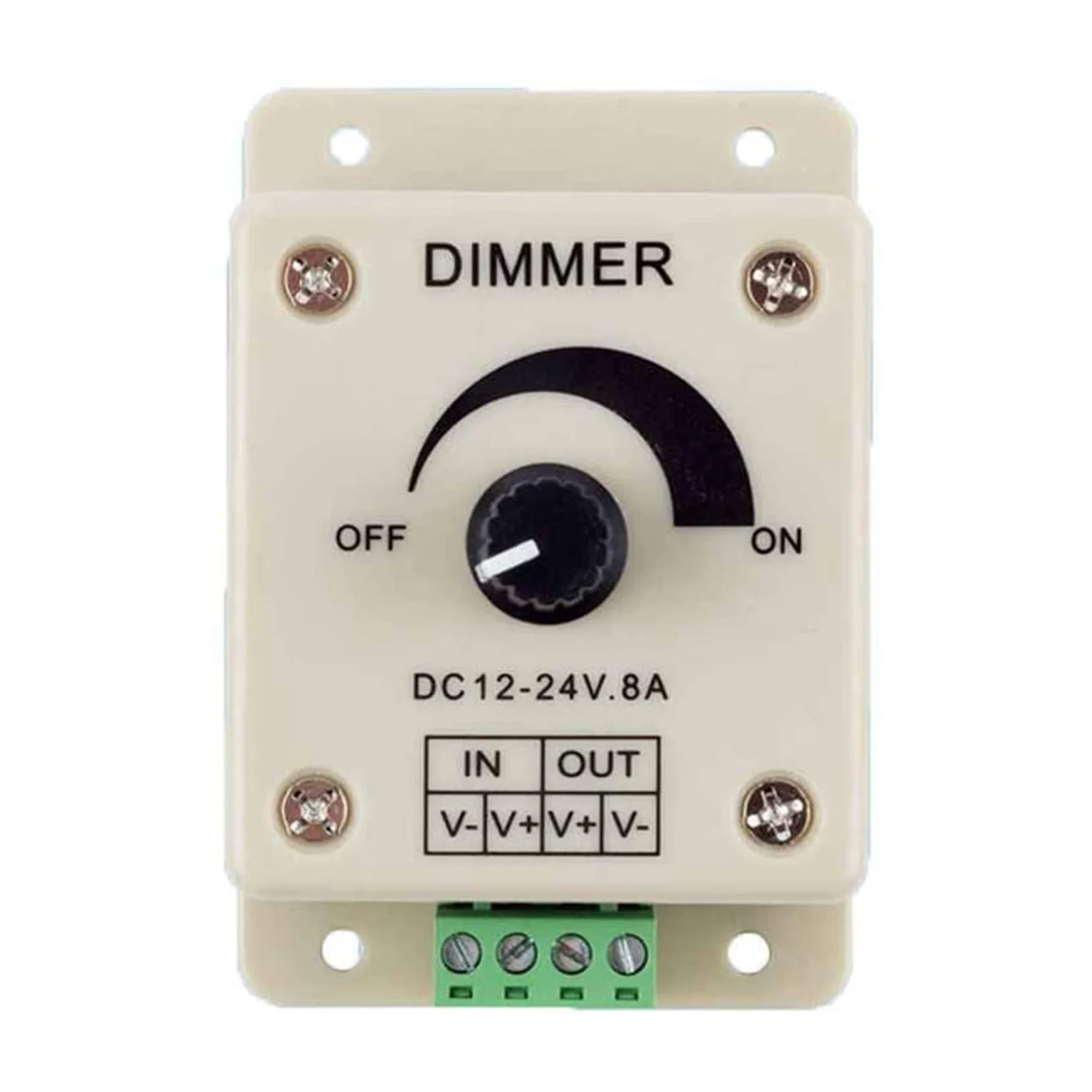 Practical Manual Knob Dimmer Light 12-24V LED Light Bar Dimmer 8A LED Monochrome Plastic Switch Light Modulator
Practical Manual Knob Dimmer Light 12-24V LED Light Bar Dimmer 8A LED Monochrome Plastic Switch Light Modulator