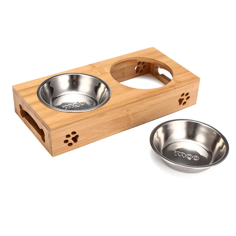 Double Single Dog Bowls for Puppies