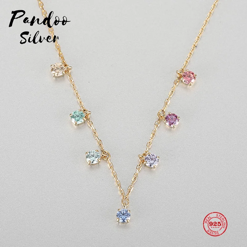 PANDOO Fashion Charm Pure 925 Silver Original 1:1 Copy, Fresh Color Chic Adjustable Wild Necklace Female Luxury Jewelry Gifts
PANDOO Fashion Charm Pure 925 Silver Original 1:1 Copy, Fresh Color Chic Adjustable Wild Necklace Female Luxury Jewelry Gifts