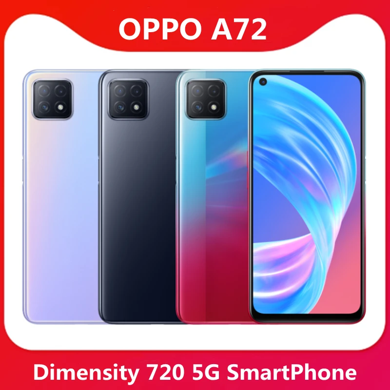 Смартфон OPPO A72 6 5 дюйма 90 Гц 8 ядер 720 мАч Android 10 | Мобильные телефоны и аксессуары