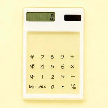 Solar Calculator LCD 8 Digit Touch Screen Ultra Slim Transparent Clear Student Calculator for School Office
Solar Calculator LCD 8 Digit Touch Screen Ultra Slim Transparent Clear Student Calculator for School Office