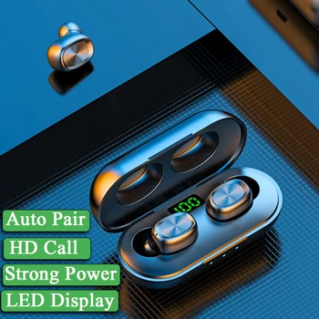 TWS Bluetooth 5.0 Earphones True Wireless Stereo Headphones Sports Waterproof Mini Earbuds Headsets for IOS Android Phone 
TWS Bluetooth 5.0 Earphones True Wireless Stereo Headphones Sports Waterproof Mini Earbuds Headsets for IOS Android Phone