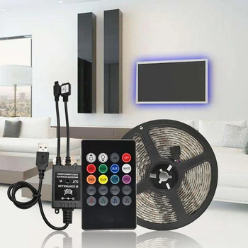 LED Strip Light 5V USB SMD 5050 LED RGB Strip Light Voice Control Flexible Music Lamp Tape Controller Adapter
LED Strip Light 5V USB SMD 5050 LED RGB Strip Light Voice Control Flexible Music Lamp Tape Controller Adapter