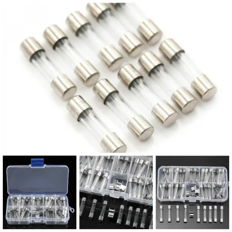 60PCS/Set 6x32mm Fast-blow Glass Tube Fuses Car Glass Tube Fuses Assorted Kit with Box 5A 6A 8A 10A 15A 20A 25A 30A 35A Househ
60PCS/Set 6x32mm Fast-blow Glass Tube Fuses Car Glass Tube Fuses Assorted Kit with Box 5A 6A 8A 10A 15A 20A 25A 30A 35A Househ