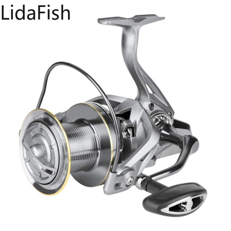 Lidafish New Long Spinning Fishing Reel 8000-12000 Metal Spool Distant Wheel 30KG Drag Power Trolling Surf Makaralar Reels
Lidafish New Long Spinning Fishing Reel 8000-12000 Metal Spool Distant Wheel 30KG Drag Power Trolling Surf Makaralar Reels