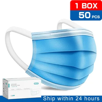 50Pcs 3-Layer Filter Medical Face Masks Non-woven Face Mouth Masks Anti Pollution Anti-Dust Face Surgical Masks Unisex
50Pcs 3-Layer Filter Medical Face Masks Non-woven Face Mouth Masks Anti Pollution Anti-Dust Face Surgical Masks Unisex