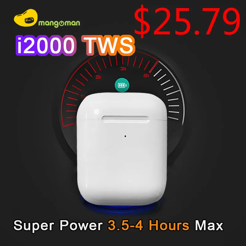 Mangoman i2000 TWS In-ear Smart Sensor Wireless Earphone 8D Super Sound Earbuds Pop up Bluetooth 5.0 Earphones Pk i100 i800 TWS
Mangoman i2000 TWS In-ear Smart Sensor Wireless Earphone 8D Super Sound Earbuds Pop up Bluetooth 5.0 Earphones Pk i100 i800 TWS