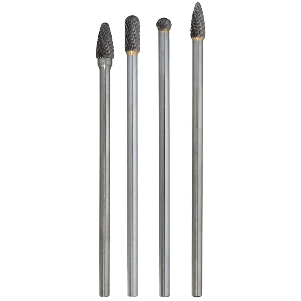 4Pcs Burr Efficient Tungsten Steel Rotary Tool Milling Carbide Set Easy Apply Safe Double Cut Long Reach Professional Grinding
4Pcs Burr Efficient Tungsten Steel Rotary Tool Milling Carbide Set Easy Apply Safe Double Cut Long Reach Professional Grinding