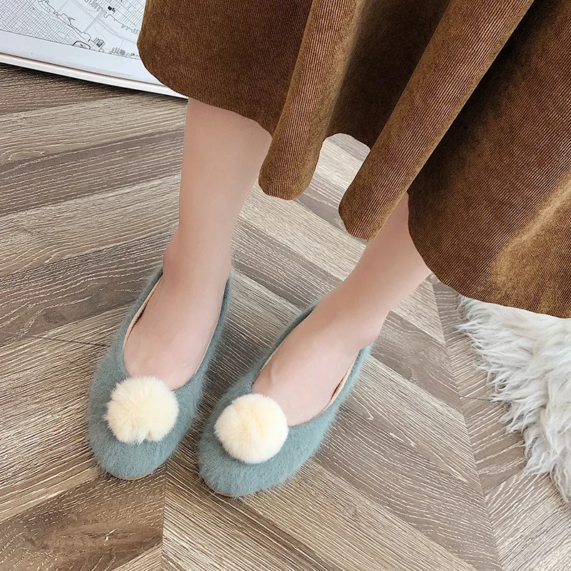 2019 Autumn New Style Korean-style Fashion Furry Ball round Shallow Mouth Shoes Women's Slip-on Flat Cute Suede Side Scoop Booti
2019 Autumn New Style Korean-style Fashion Furry Ball round Shallow Mouth Shoes Women's Slip-on Flat Cute Suede Side Scoop Booti