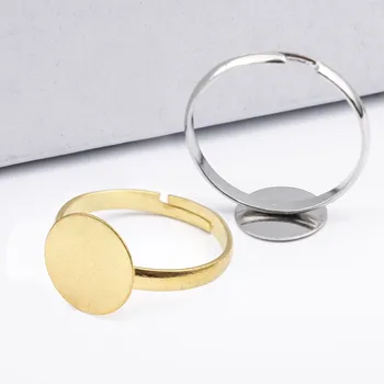 10Pcs Gold Color Adjustable Rings Fit 6/8/10/12/18mm Cabochon RIng Base Blank Bezel Trays Diy For jewelry Findings Accessories
10Pcs Gold Color Adjustable Rings Fit 6/8/10/12/18mm Cabochon RIng Base Blank Bezel Trays Diy For jewelry Findings Accessories