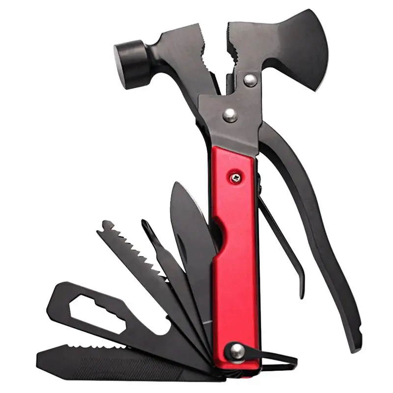 16 in 1 Outdoor Camping Multifunctional Tool Axe Hammer Stainless Steel folding Knife Vehicle Emergency Tool Screwdriver
16 in 1 Outdoor Camping Multifunctional Tool Axe Hammer Stainless Steel folding Knife Vehicle Emergency Tool Screwdriver