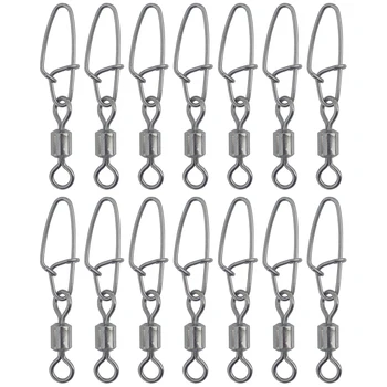 Fishing Swivel with Snap 100pcs/lot Rolling Fishing Swivels with New Hooked Snaps Stainless Steel Fishing Clips Connector Tackle 
Fishing Swivel with Snap 100pcs/lot Rolling Fishing Swivels with New Hooked Snaps Stainless Steel Fishing Clips Connector Tackle