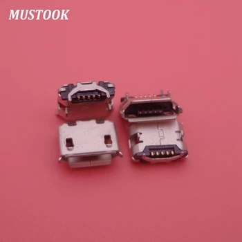 

100pcs/lot,4 feet 5Pin Micro USB Connector V8 Port Charge Socket Micro USB Jack, Ox horn DIY for repair mobile phone
