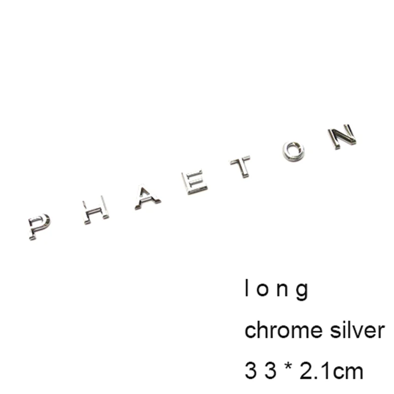 3D Letters Emblem for PHAETON Long Short Car Styling Refitting Middle Trunk Logo Badge Sticker Chrome Matte Black Glossy Black
3D Letters Emblem for PHAETON Long Short Car Styling Refitting Middle Trunk Logo Badge Sticker Chrome Matte Black Glossy Black