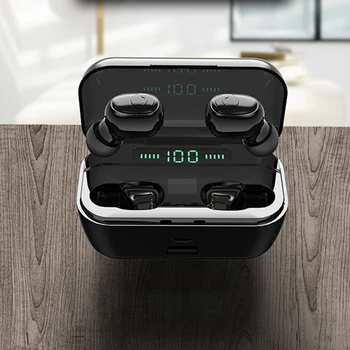 Swalle V5.0 Wireless Earphone Bluetooth Headphones Touch Control IPX7 Waterproof With 3500 mAh Charging Box Headset True Stereo
Swalle V5.0 Wireless Earphone Bluetooth Headphones Touch Control IPX7 Waterproof With 3500 mAh Charging Box Headset True Stereo