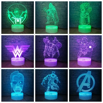 The Avengers Marvel Comics Table Lamp 7 Colors 3D LED Illusion Lamp with Remote Control Best Birthday Gifts for Boys Girls Baby
The Avengers Marvel Comics Table Lamp 7 Colors 3D LED Illusion Lamp with Remote Control Best Birthday Gifts for Boys Girls Baby