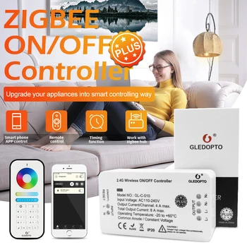 GLEDOPTO Smart ZigBee Wireless ON/OFF Controller Plus AC100~240V Phone APP Remote Control Work with Amazon Echo Plus SmartThings
GLEDOPTO Smart ZigBee Wireless ON/OFF Controller Plus AC100~240V Phone APP Remote Control Work with Amazon Echo Plus SmartThings
