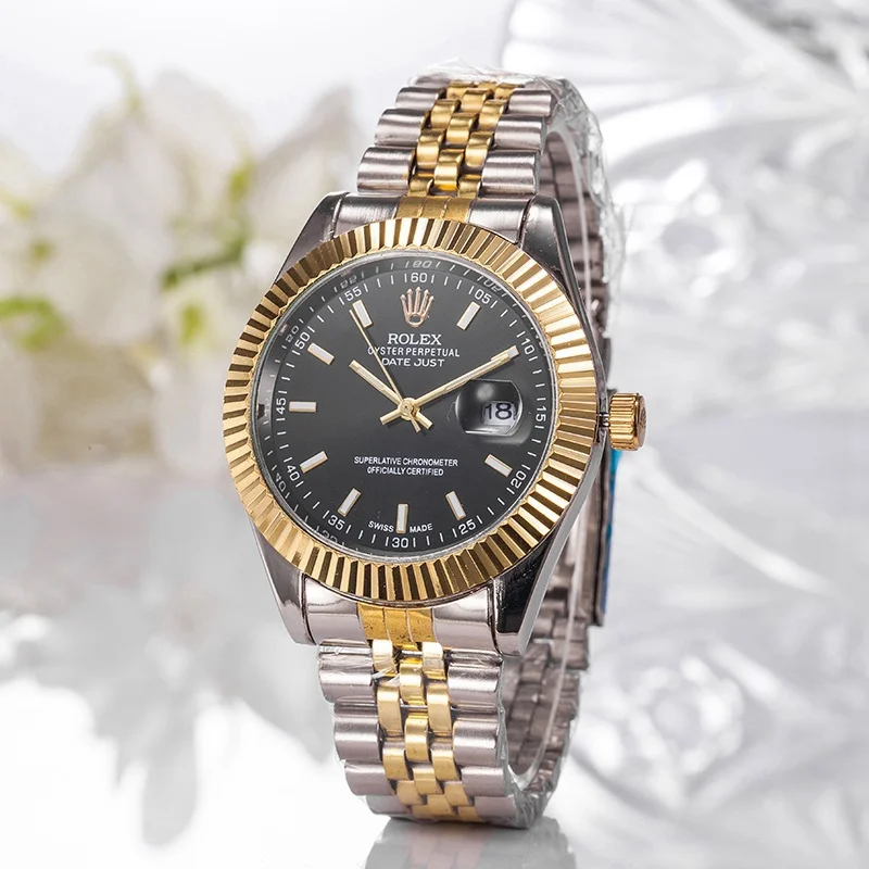 Rolex-luxury brand quartz women watches Quartz watch stainless steel strap wristwatch classic business dress men watch 5851
Rolex-luxury brand quartz women watches Quartz watch stainless steel strap wristwatch classic business dress men watch 5851