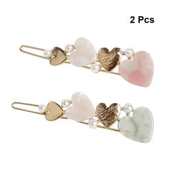 2 Pcs Women's Pretty Heart Shape Bobby Pins Hair Pins Alloy Matte Hair Clip Hairpins Clamps Barrettes Headwear Styling Hair Acce
2 Pcs Women's Pretty Heart Shape Bobby Pins Hair Pins Alloy Matte Hair Clip Hairpins Clamps Barrettes Headwear Styling Hair Acce