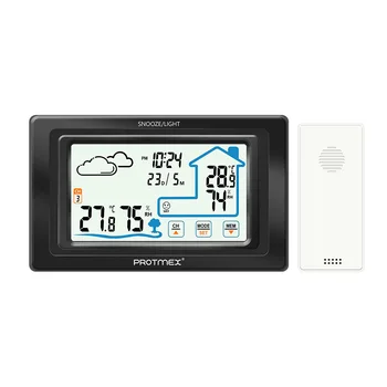 Touch Screen LCD Digital Alarm Clocks Weather Station Sensor Thermometer Hygrometer Meter Digital Forecast Sensor Indoor Outdoor
Touch Screen LCD Digital Alarm Clocks Weather Station Sensor Thermometer Hygrometer Meter Digital Forecast Sensor Indoor Outdoor