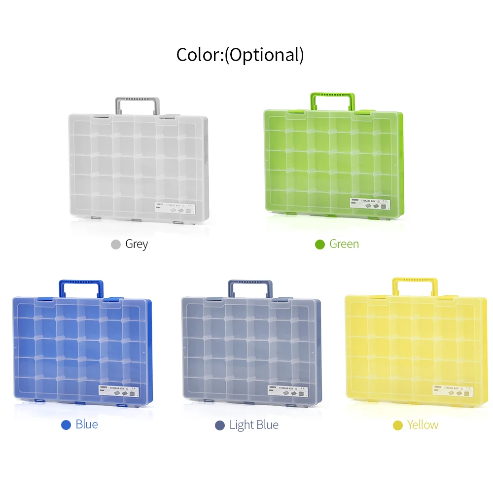 Hot Plastic Storage Box Container Accessories Storage Case with Carrying Handle Adjustable Dividers 30 Grids For Earrings Rings
Hot Plastic Storage Box Container Accessories Storage Case with Carrying Handle Adjustable Dividers 30 Grids For Earrings Rings