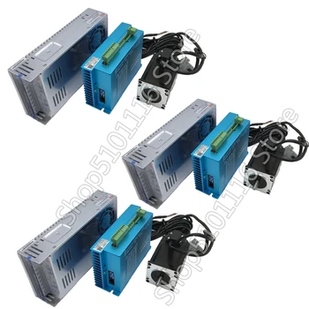 3Pcs 3Nm Nema23 57MM AC DC DSP Closed Loop Stepper Motor Drive Cooling fan Hybird Encoder Easy Servo& 400W Power Supply Kits
3Pcs 3Nm Nema23 57MM AC DC DSP Closed Loop Stepper Motor Drive Cooling fan Hybird Encoder Easy Servo& 400W Power Supply Kits