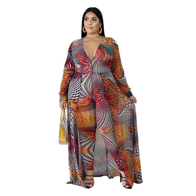 Plus Size Jumpsuits Womens Sexy V Neck Long Sleeve Jumpsuit Floral Office Ladies Jumpsuit Stretch Swing Wholesale Dropshipping
Plus Size Jumpsuits Womens Sexy V Neck Long Sleeve Jumpsuit Floral Office Ladies Jumpsuit Stretch Swing Wholesale Dropshipping