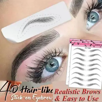 4D Hair-like Eyebrow Tattoo Sticker 4D Hair-like Authentic Eyebrows Waterproof Long Lasting Eye brows Styling Cosmetic Tool
4D Hair-like Eyebrow Tattoo Sticker 4D Hair-like Authentic Eyebrows Waterproof Long Lasting Eye brows Styling Cosmetic Tool