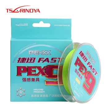TSURINOYA FAST PE Line 9 Strands Braided Line 150m 0.8#-5# 20-65lb Fishing Line Multilament Fishing Wire Linha De Pesca Pescaria