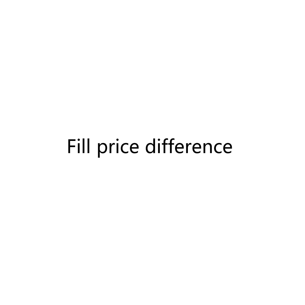 Fill price difference 
Fill price difference