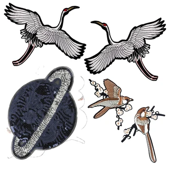 New Red-crowned Crane Flower Birds Lace Patch Clothes Stickers Affixed Embroidered Applique Floral Patches Diy Accessories
New Red-crowned Crane Flower Birds Lace Patch Clothes Stickers Affixed Embroidered Applique Floral Patches Diy Accessories