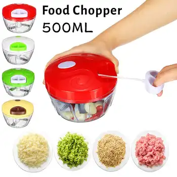 500ml Manual Food Chopper Vegetable Chopper Shredder Household Multifunction Food Processor Meat Machine Crusher Blender Tools
500ml Manual Food Chopper Vegetable Chopper Shredder Household Multifunction Food Processor Meat Machine Crusher Blender Tools