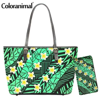 Coloranimal Large PU Crossbody Bag Hawaiian Tribal Polynesian Plumeria Printed Ladies Tote Shoulder Bag Women 2Pcs/Set Handbag
Coloranimal Large PU Crossbody Bag Hawaiian Tribal Polynesian Plumeria Printed Ladies Tote Shoulder Bag Women 2Pcs/Set Handbag