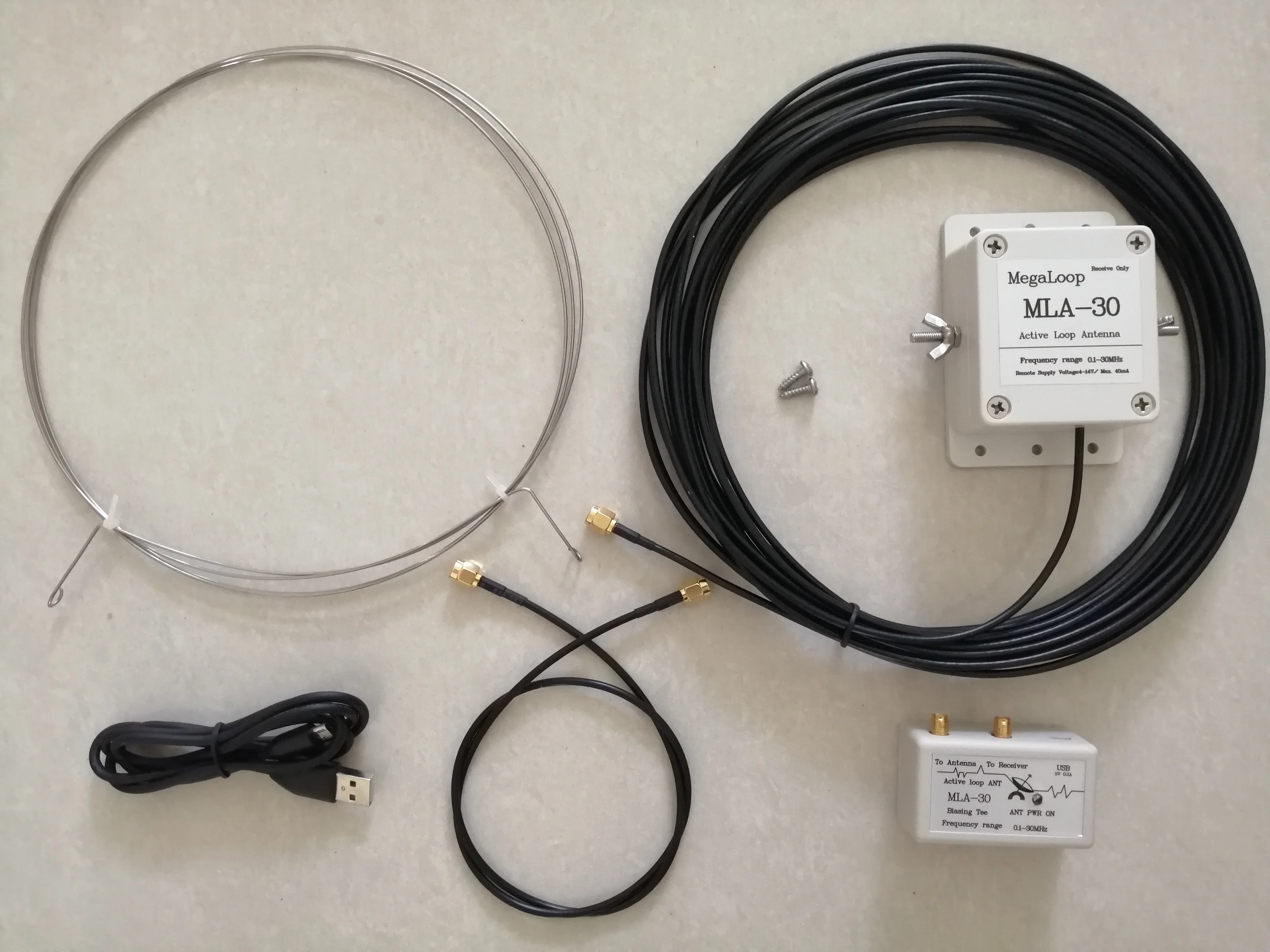 

Free shipping MLA-30 Active Loop Antenna Active Receiving Antenna 100KHz-30MHz for Medium Wave Shortwave HF Radio