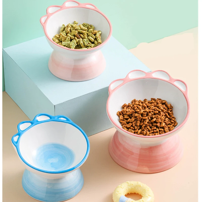 Cute PawPet Bowl Cartoon Pet Feeder High-foot Single Mouth Skidproof Ceramic Dog Cat Food Bowls Pets Drinking Feeding Container
Cute PawPet Bowl Cartoon Pet Feeder High-foot Single Mouth Skidproof Ceramic Dog Cat Food Bowls Pets Drinking Feeding Container