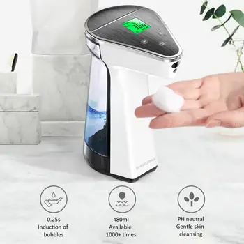 1 Pc Professional Thermometer Automatic Sensor Soap Dispenser Automatic Hand Washer Non-contact automatic soap bubble machine
1 Pc Professional Thermometer Automatic Sensor Soap Dispenser Automatic Hand Washer Non-contact automatic soap bubble machine