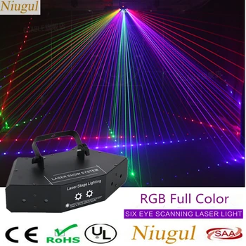 6 Lens Stage Laser Lighting RGB Scanner Projector Colorful Powerful Bright Linear Beam Effect Stage Laser Light For Party Events
6 Lens Stage Laser Lighting RGB Scanner Projector Colorful Powerful Bright Linear Beam Effect Stage Laser Light For Party Events
