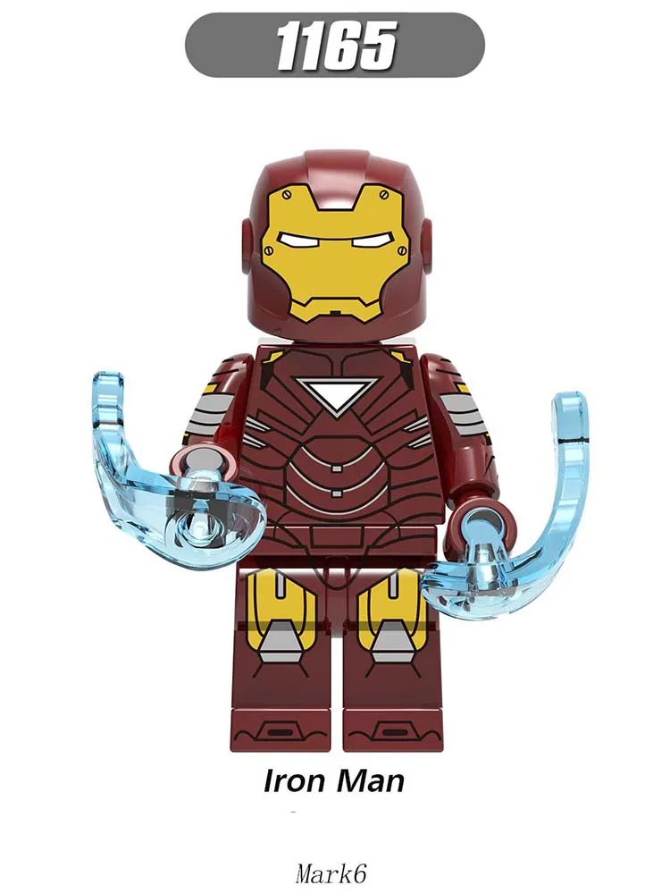 Single Sale Super Heroes LegoINGlys Figured Avengers Iron Man Mark42 Mark6 Mark22 Bricks Model for Children Toys Gifts X0246
Single Sale Super Heroes LegoINGlys Figured Avengers Iron Man Mark42 Mark6 Mark22 Bricks Model for Children Toys Gifts X0246