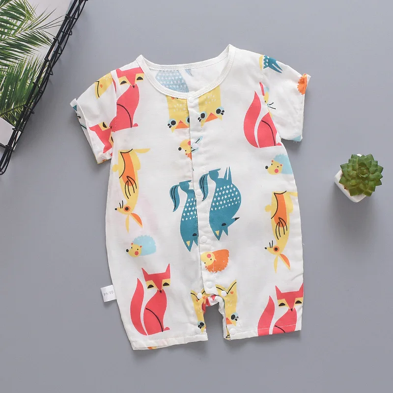 New Born Baby Boys Girls One Piece Rompers Infant Baby Brand Short Sleeved Clothes Cartoon Thin Cotton Jumpsuit Climbing Pajamas
New Born Baby Boys Girls One Piece Rompers Infant Baby Brand Short Sleeved Clothes Cartoon Thin Cotton Jumpsuit Climbing Pajamas