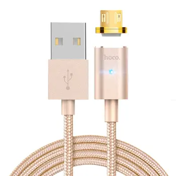 

HOCO U16 1.2M Super Long Micro USB Type-C Charging Cable Nylon Braided Magnetic Adapter Charger Cable For Smart Phones