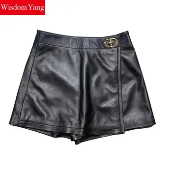 Spring Skirts Real Sheep Skin Genuine Leather Black Short Skirt High Waist Mini Aline Women Party Sexy Korean Ladies Clothes
Spring Skirts Real Sheep Skin Genuine Leather Black Short Skirt High Waist Mini Aline Women Party Sexy Korean Ladies Clothes