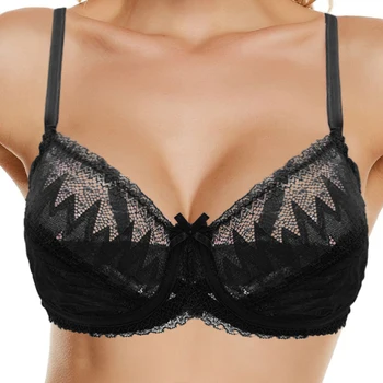 2020 Women Lace Underwire Push Up Bra Women's Full Coverage Without-Padded Balconette Bra Floral Lace Underwire Bra Soft Cup
2020 Women Lace Underwire Push Up Bra Women's Full Coverage Without-Padded Balconette Bra Floral Lace Underwire Bra Soft Cup