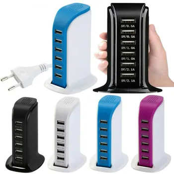 Universal Multi 6 Ports Fast USB HUB Charger Quick Charging Dock Station Multiple Travel Adapter USB Wall Socket Desktop Charger
Universal Multi 6 Ports Fast USB HUB Charger Quick Charging Dock Station Multiple Travel Adapter USB Wall Socket Desktop Charger