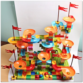 MOC Modular Marble Race Run Big Block Compatible Duploed Building Blocks Funnel Slide DIY Big Bricks Toys For Children gift
MOC Modular Marble Race Run Big Block Compatible Duploed Building Blocks Funnel Slide DIY Big Bricks Toys For Children gift