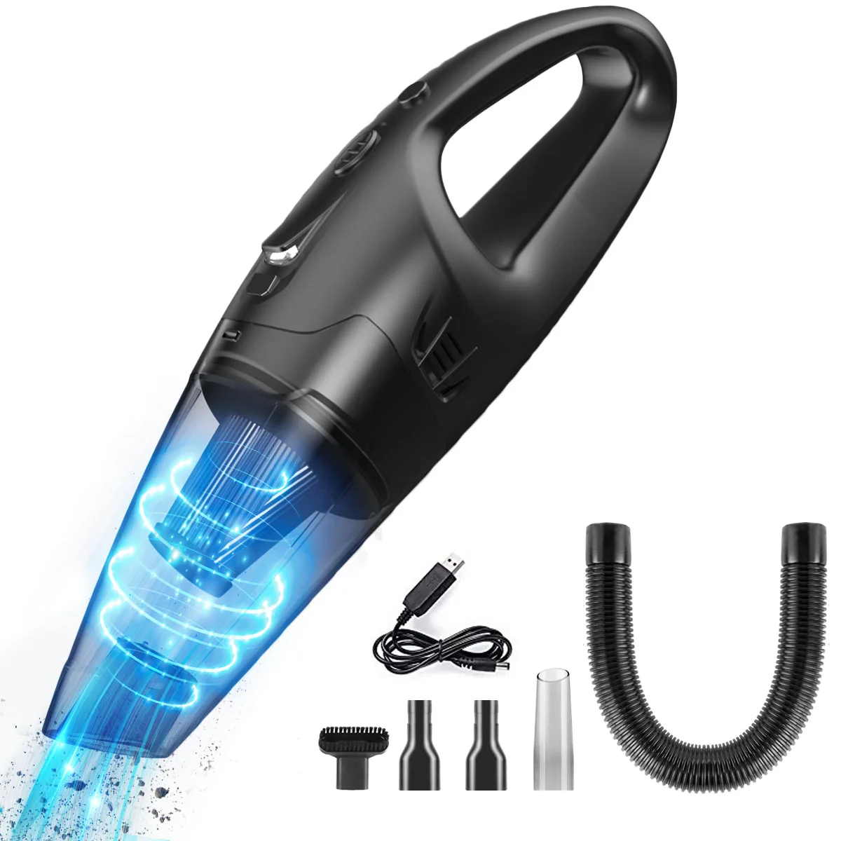 12V Cordless Vacuum Cleaner USB Rechargeable Vacuum Cleaner Wet Dry Dual-Use Vacuum Cleaner With LED Light For Home Car Cleaning
12V Cordless Vacuum Cleaner USB Rechargeable Vacuum Cleaner Wet Dry Dual-Use Vacuum Cleaner With LED Light For Home Car Cleaning