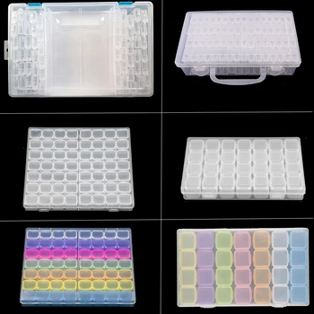 8-28-56-64pcs small grid Adjustable Transparent Plastic Storage Box for diamond mosaic Tool Box special shaped bead Organizer
8-28-56-64pcs small grid Adjustable Transparent Plastic Storage Box for diamond mosaic Tool Box special shaped bead Organizer