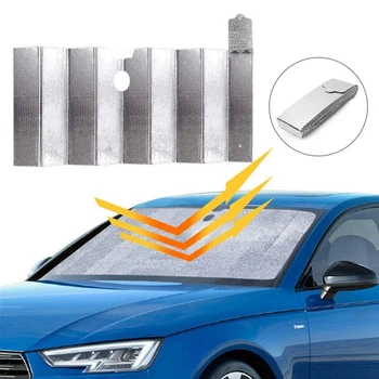Car Windshield Sun Shade, Front Window Car Sun Shade for Windshield-Blocks UV Rays Sun, Foldable Sun Reflector,(Silver)
Car Windshield Sun Shade, Front Window Car Sun Shade for Windshield-Blocks UV Rays Sun, Foldable Sun Reflector,(Silver)