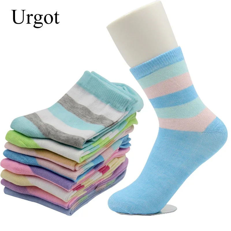 Urgot 3 Pairs Candy Colors Cotton Womens Socks Fashion Striped Soft All-match Season Socks Women Sokken Meias Calcetines Mujer
Urgot 3 Pairs Candy Colors Cotton Womens Socks Fashion Striped Soft All-match Season Socks Women Sokken Meias Calcetines Mujer