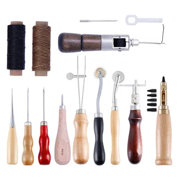 1 SET Sewing Craft & Leather Tools Set DIY Handmade Punch Edger Trench Device Belt Puncher Kit Carving Work Saddle Leathercraft
1 SET Sewing Craft & Leather Tools Set DIY Handmade Punch Edger Trench Device Belt Puncher Kit Carving Work Saddle Leathercraft