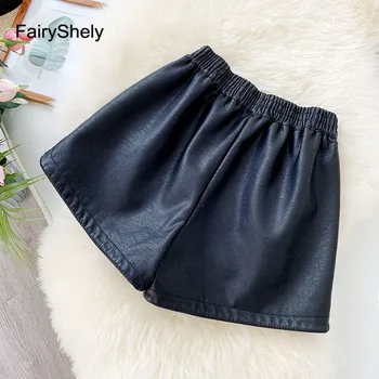2020 Autumn Winter Elastic High Waist Loose PU Velvet Leather Shorts Women Style Wide Leg Short Ladies black Sexy Leather Shorts
2020 Autumn Winter Elastic High Waist Loose PU Velvet Leather Shorts Women Style Wide Leg Short Ladies black Sexy Leather Shorts